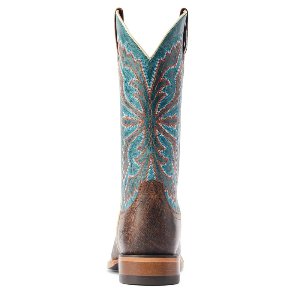 Ariat Men's Western Boots in Brown and Teal - Picture 2 of 8